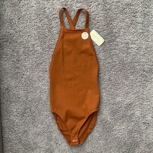 NWT Open Back Strappy Bodysuit XS/S